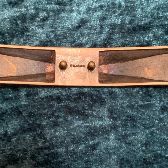 St. John black skinny leather belt main image 5